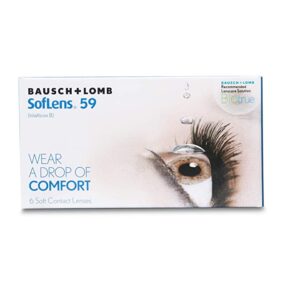 BAUSCH + LOMB Soflens 59 hilafilcon B contact lenses (6 Lens Monthly Pack )