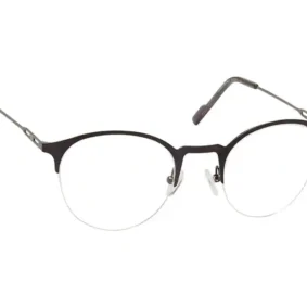 TITAN Black Semi rimmed Unisex Eyeglasses (TA0070UHM03MBKV|50)
