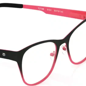 TITAN Black Pink Wayfarer Rimmed Eyeglasses (T2156B1A1|50)