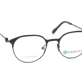 TITAN Black Rimmed Unisex Eyeglasses (TC1095UFM3MGYV|50)